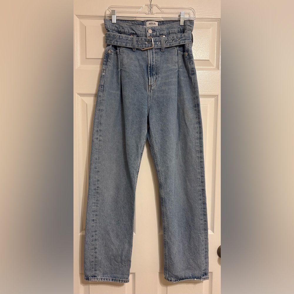 Agolde Reworked Paper Bag High Rise Jeans Size 26 - Picture 8 of 13